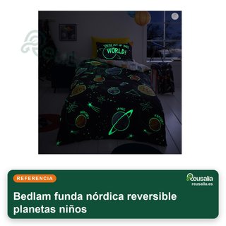 Bedlam funda nórdica reversible planetas niños