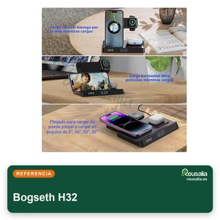 Cargador inalámbrico 4 en 1 para iPhone y Watch
