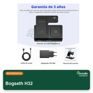 Cargador inalámbrico 4 en 1 para iPhone y Watch