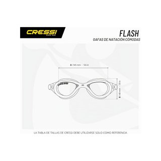 Cressi Flash Goggles gafas natación antivaho