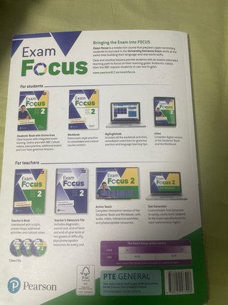 Exam Focus 2 Workbook Print & Digital Interacti...