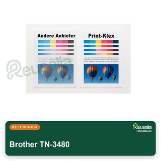 3 Cartuchos tóner compatibles Brother TN-3480