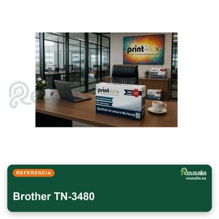 3 Cartuchos tóner compatibles Brother TN-3480
