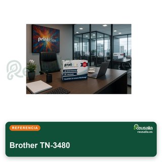 3 Cartuchos tóner compatibles Brother TN-3480