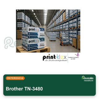 3 Cartuchos tóner compatibles Brother TN-3480