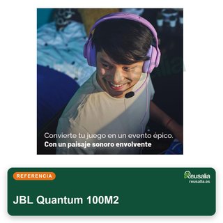 JBL Quantum 100M2 auriculares gaming cómodos