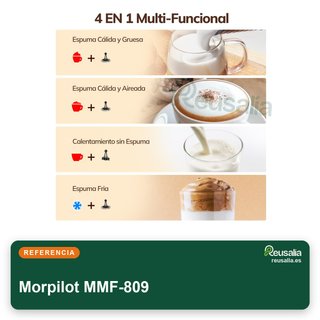 Morpilot espumador leche eléctrico 4 en 1