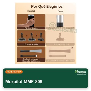 Morpilot espumador leche eléctrico 4 en 1