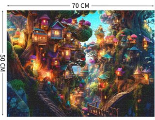 Puzzle 1000 piezas Casas en los Árboles