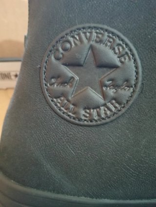 Converse Piel CTAS Hi Talla 45 Negra
