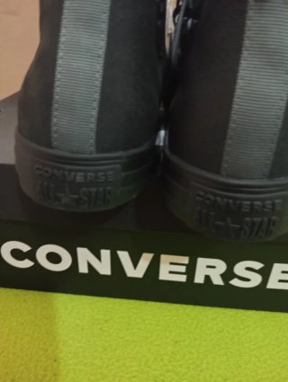 Converse Piel CTAS Hi Talla 45 Negra