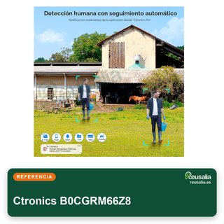 Ctronics cámara vigilancia exterior sim