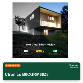 Ctronics cámara vigilancia exterior sim