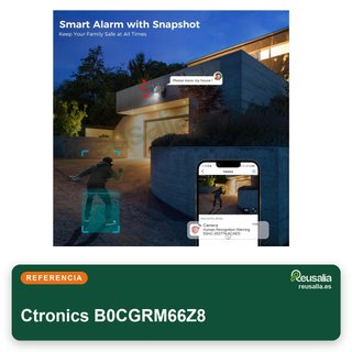 Ctronics cámara vigilancia exterior sim