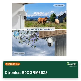 Ctronics cámara vigilancia exterior sim