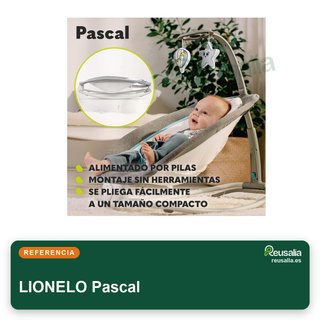 LIONELO Pascal mecedora bebé vibraciones melodías