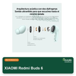 XIAOMI Redmi Buds 6 auriculares Bluetooth 42h