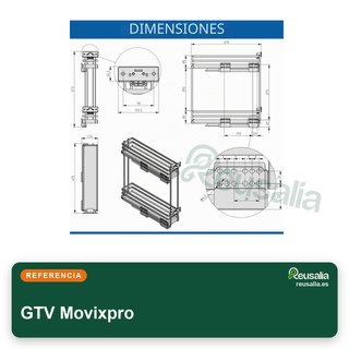 GTV Movixpro organizador cocina extensible 150mm