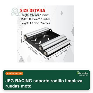 JFG RACING soporte rodillo limpieza ruedas moto