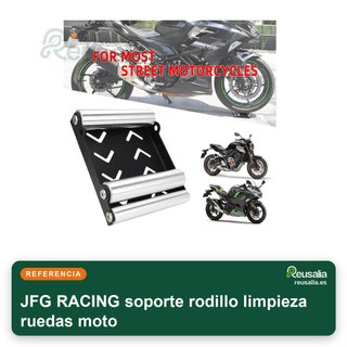 JFG RACING soporte rodillo limpieza ruedas moto