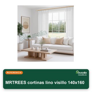 MRTREES cortinas lino visillo 140x160