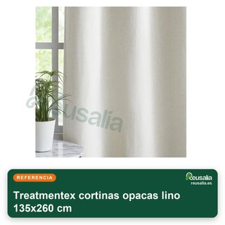 Treatmentex cortinas opacas lino 135x260 cm
