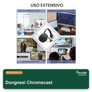 Chromecast Google adaptador inalámbrico HDMI 1080p