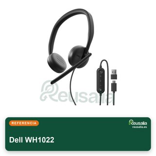 Dell auriculares con micrófono negro