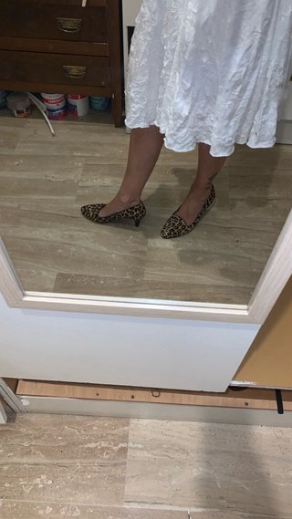 Zapatos leopardo pelo tacón bajo