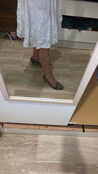Zapatos leopardo pelo tacón bajo
