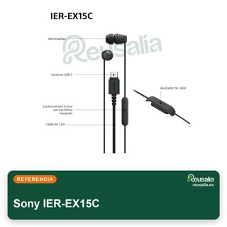 Sony IER-EX15C auriculares cable USB-C ligeros
