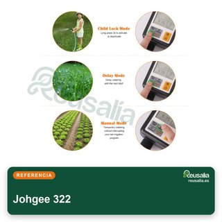 Johgee temporizador riego automático jardín