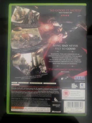 Bayonetta Xbox 360 SEGA Hack and Slash