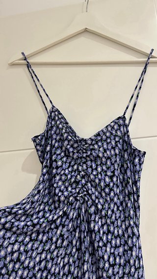 Vestido largo estampado Mango