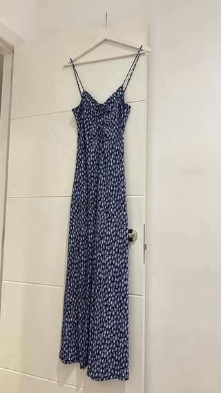 Vestido largo estampado Mango