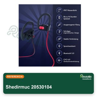 Auriculares Bluetooth deportivos IPX7 16h
