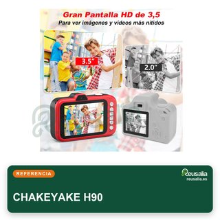 Cámara infantil fotos zoom 360° video 1080p