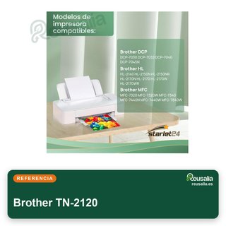 Tóner compatible Brother TN-2120 láser