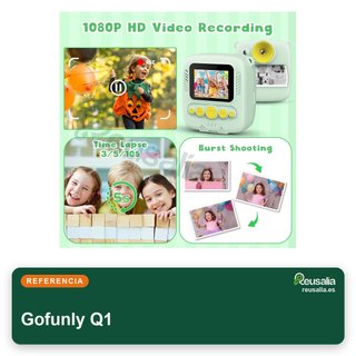 Gofunly 32GB cámara fotos infantil impresión