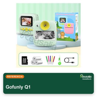 Gofunly 32GB cámara fotos infantil impresión
