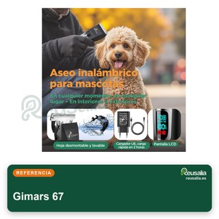 Gimars cortapelos perros inalámbrico recargable
