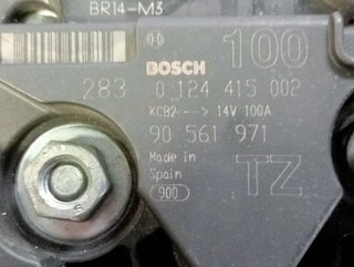 Alternador opel 0124415002 astra g cabrio 1.8 463