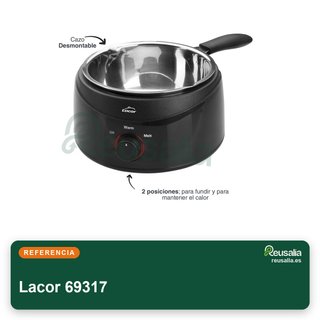 Lacor 69317 baño maría 1L 50W acero