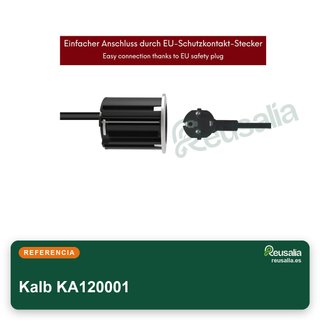 Kalb enchufe empotrable mesa 230V redondo