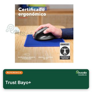 Trust Bayo+ ratón ergonómico inalámbrico