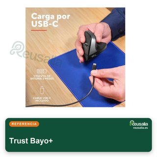Trust Bayo+ ratón ergonómico inalámbrico