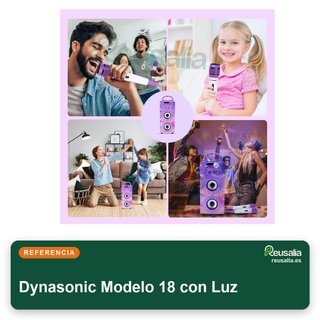 Dynasonic Modelo 18 con Luz karaoke portátil niños