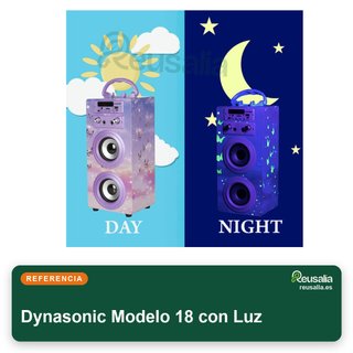 Dynasonic Modelo 18 con Luz karaoke portátil niños