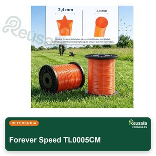 Forever Speed filo per decespugliatore 2,4mm 100m