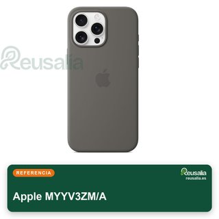 Apple funda silicona protección gris piedra